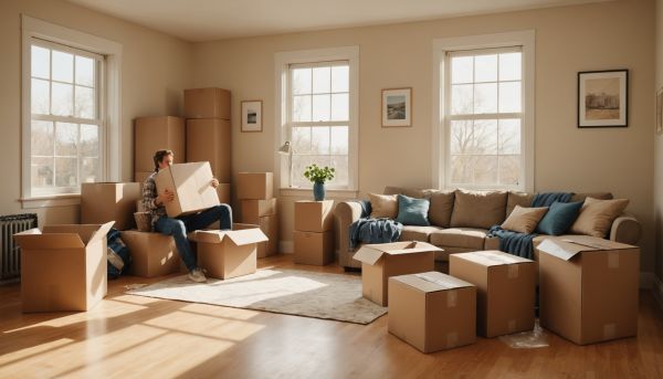 Cartons et emballage demenagement reussi